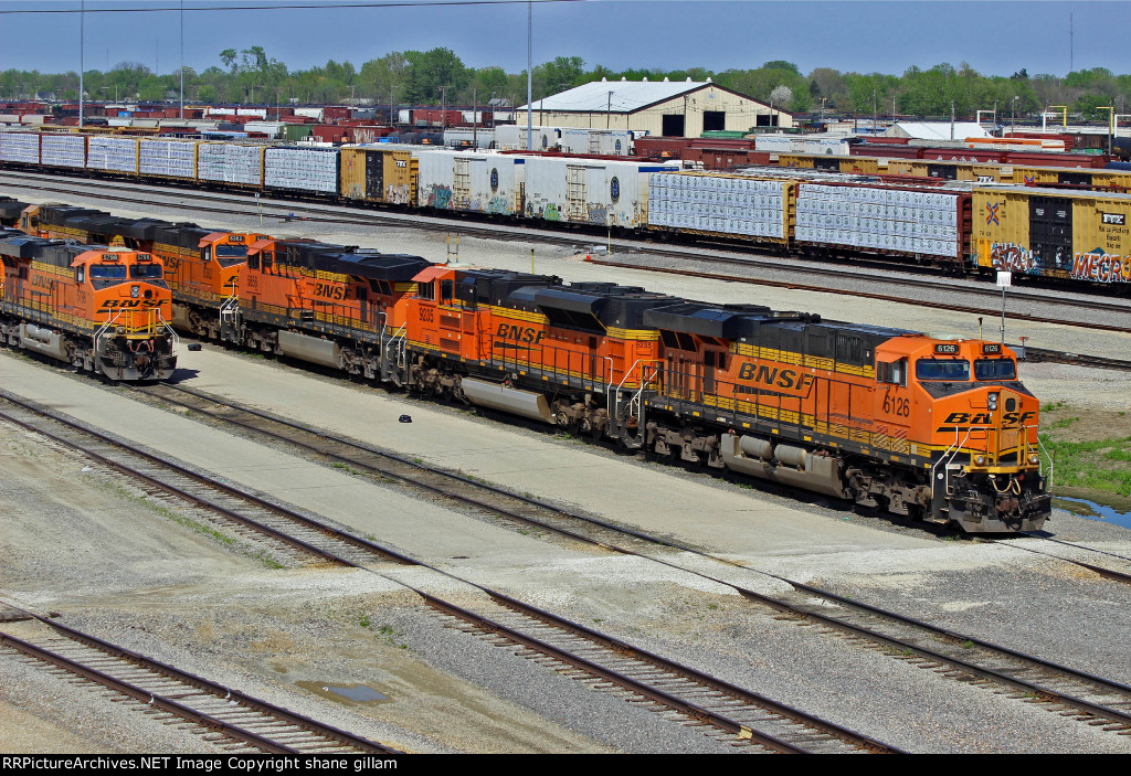 BNSF 6126 All Coal Power Ac power In Galesburg.